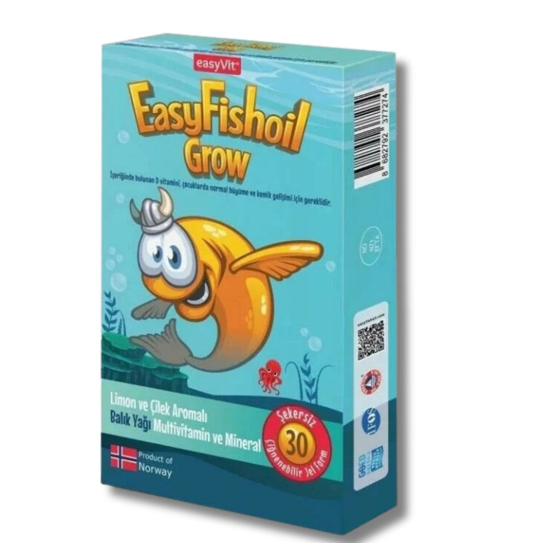 Easyvit Easyfishoil Grow 30 Adet Çiğnenebilir Jel Form
