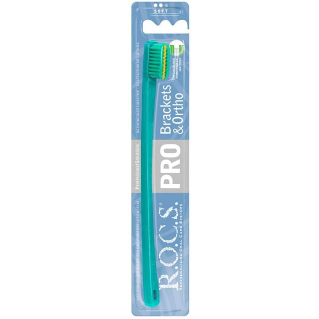 Rocs Pro Brackets Ortho Soft Diş Fırçası - Yeşil