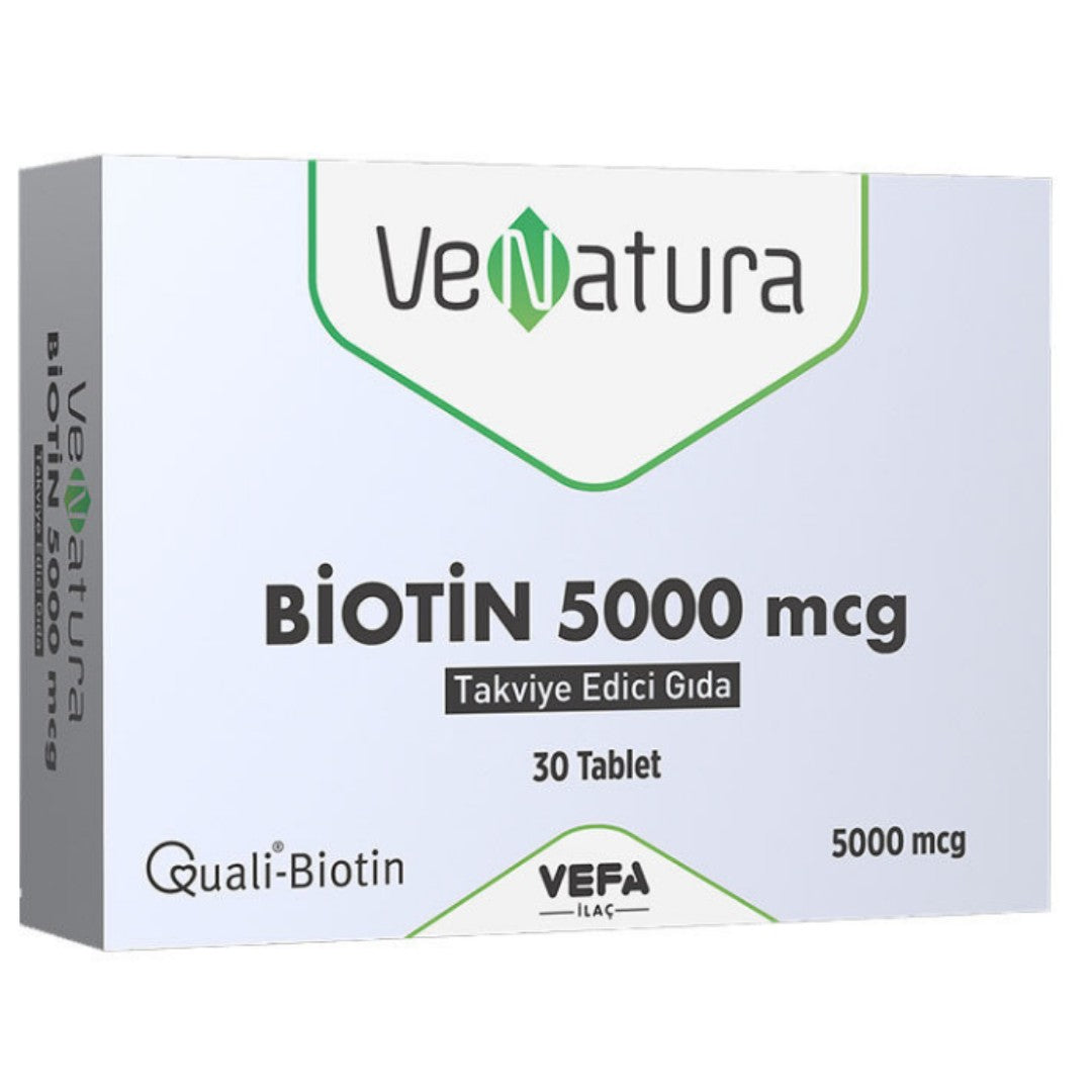 VeNatura Biotin 5000 mcg Takviye Edici Gıda 30 Tablet